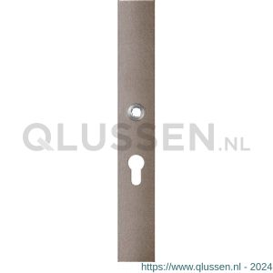 GPF Bouwbeslag Anastasius 1175.A3L PC55 deurkruk gatdeel linkswijzend langschild rechthoekig 282x40x8,5 mm PC55 Mocca blend GPF1175A30232