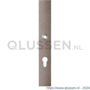 GPF Bouwbeslag Anastasius 1175.A3L PC72 deurkruk gatdeel linkswijzend langschild rechthoekig 282x40x8,5 mm PC72 Mocca blend GPF1175A30242