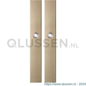 GPF Bouwbeslag Anastasius 1175.A4 blind langschild rechthoekig enkelverend 282x40x8,5 mm blind Champagne blend GPF1175A40100