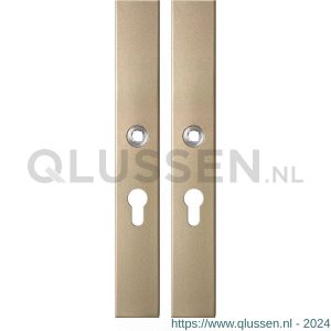 GPF Bouwbeslag Anastasius 1175.A4 PC55 langschild rechthoekig enkelverend 282x40x8,5 mm PC55 Champagne blend GPF1175A40132