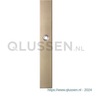 GPF Bouwbeslag Anastasius 1175.A4L blind deurkruk gatdeel linkswijzend langschild rechthoekig 282x40x8,5 mm blind Champagne blend GPF1175A40200