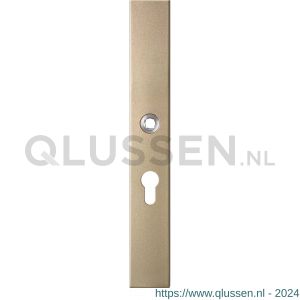 GPF Bouwbeslag Anastasius 1175.A4L PC55 deurkruk gatdeel linkswijzend langschild rechthoekig 282x40x8,5 mm PC55 Champagne blend GPF1175A40232