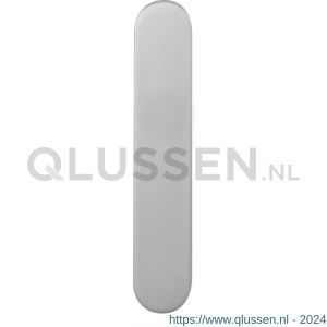 GPF Bouwbeslag RVS 1200.20 PC55 langschild afgerond 218x40x8.5 mm zonder krukgat PC55 RVS geborsteld GPF120020132