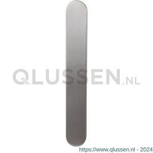 GPF Bouwbeslag RVS 1200.70 BB56 langschild XL afgerond 282x40x8,5 mm zonder krukgat BB56 RVS geborsteld GPF120070101