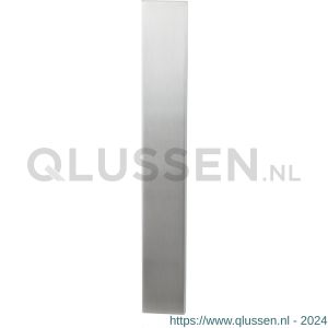 GPF Bouwbeslag RVS 1200.75 BB56 langschild XL rechthoekig 282x40x8,5 mm zonder krukgat BB56 RVS geborsteld GPF120075101