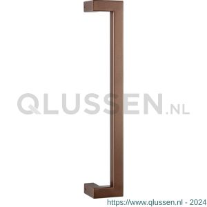 GPF Bouwbeslag Anastasius 9701.A2 deurgreep GPF13 verkropt 22x22x400/378 mm Bronze blend met enkel- en dubbelzijdige bevestiging GPF9701A20400