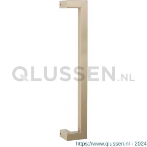 GPF Bouwbeslag Anastasius 9701.A4 deurgreep GPF13 verkropt 22x22x400/378 mm Champagne blend met enkel- en dubbelzijdige bevestiging GPF9701A40400