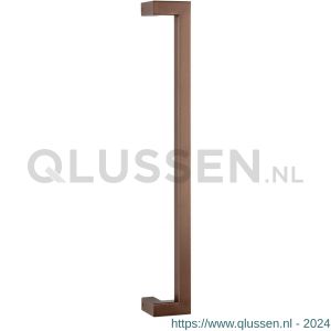 GPF Bouwbeslag Anastasius 9701.A2 deurgreep GPF13 verkropt 22x22x500/478 mm Bronze blend met enkel- en dubbelzijdige bevestiging GPF9701A20500