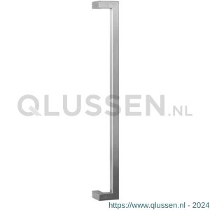 GPF Bouwbeslag RVS 9701.09.0600 deurgreep GPF13 verkropt 22x22x600/578 mm RVS geborsteld met enkel- en dubbelzijdige bevestiging GPF9701090600