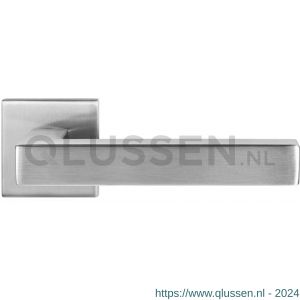 GPF Bouwbeslag RVS 1302.09-02 Zaki+ deurkruk op vierkante rozet 50x50x8 mm RVS mat geborsteld GPF1302090100-02
