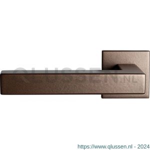 GPF Bouwbeslag Anastasius 1302.A2 L Zaki+ deurkruk gatdeel op vierkante rozet 50x50x8 mm linkswijzend Bronze blend GPF1302A20200-02