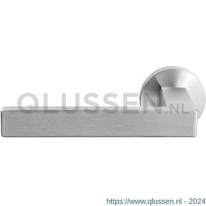 GPF Bouwbeslag RVS 1308.09-00L/R Zika deurkruk gatdeel links-rechtswijzend op rond rozet 50x8 mm RVS geborsteld GPF1308090200-00