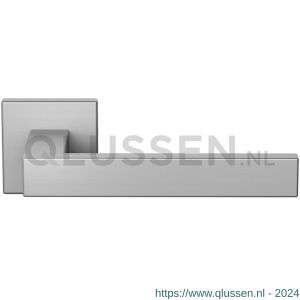 GPF Bouwbeslag RVS 1308.09-02 Zika deurkruk op vierkant rozet 50x50x8 mm RVS geborsteld GPF1308090100-02