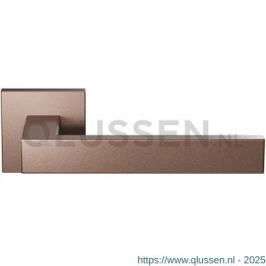 GPF Bouwbeslag Anastasius 1308.A2-02R Zika deurkruk rechtswijzend op vierkant rozet 50x50x8 mm Bronze blend GPF1308A20300-02