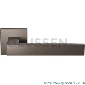 GPF Bouwbeslag Anastasius 1308.A1-02R Zika deurkruk rechtswijzend op vierkant rozet 50x50x8 mm Dark blend GPF1308A10300-02