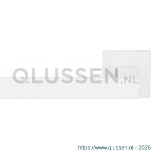 GPF Bouwbeslag ZwartWit 1308.62-02R Zika deurkruk rechtswijzend op vierkant rozet 50x50x8 mm wit GPF1308620300-02