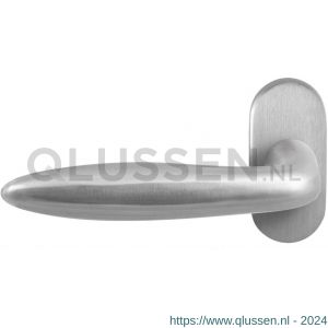 GPF Bouwbeslag RVS 1315.09-04L GPF1315.04L Pepe deurkruk op ovale rozet 70x32x10 mm linkswijzend RVS mat geborsteld GPF1315090200-04
