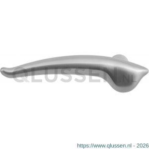 GPF Bouwbeslag RVS 1320R Ritua deurkruk gatdeel rechtswijzend RVS geborsteld GPF132001300