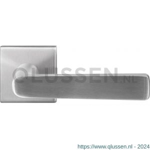 GPF Bouwbeslag RVS 1325.09-02 GPF1325.02 Kume deurkruk op vierkant rozet 50x50x8 mm RVS geborsteld GPF1325090100-02