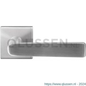 GPF Bouwbeslag RVS 1325.09-02R Kume deurkruk gatdeel op vierkante rozet 50x50x8 mm rechtswijzend RVS mat geborsteld GPF1325090300-02