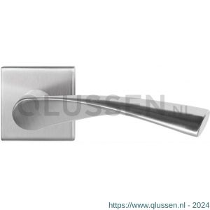 GPF Bouwbeslag RVS 1340.09-02 Kino deurkruk op vierkante rozet 50x50x8 mm RVS mat geborsteld GPF1340090100-02