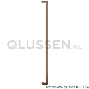 GPF Bouwbeslag Anastasius 9702.A2 deurgreep GPF14 verkropt 30x30x1400/1370 mm Bronze blend met enkel- en dubbelzijdige bevestiging GPF9702A21400