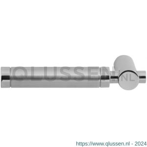 GPF Bouwbeslag RVS 2075L/R Moko Duo deurkruk gatdeel links-rechtswijzend RVS gepolijst-RVS mat geborsteld GPF207501200