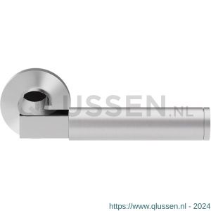 GPF Bouwbeslag RVS 2080.09/49-00 GPF2080.00 Kuri Duo deurkruk op rond rozet 50x8 mm RVS geborsteld-RVS gepolijst GPF208009-490100-00