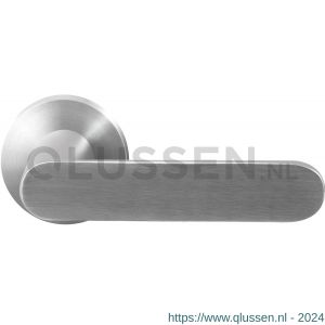 GPF Bouwbeslag RVS 2095.09/49-00 GPF2095.00 Knipo deurkruk op rond rozet 50x8 mm RVS geborsteld-RVS gepolijst GPF209509-490100-00