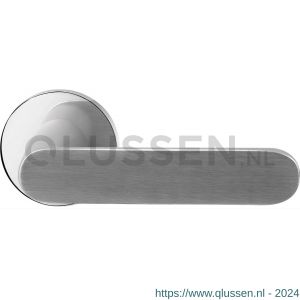 GPF Bouwbeslag RVS 2095.49/09-00 GPF2095.00 Knipo deurkruk op rond rozet 50x8 mm RVS gepolijst-RVS geborsteld GPF209549-090100-00