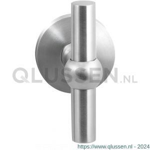 GPF Bouwbeslag RVS 3045.09-00L/R GPF3045.00L/R Hipi kruiskruk gatdeel op rond rozet RVS 50x8 mm links-rechtswijzend RVS geborsteld GPF3045090200-00