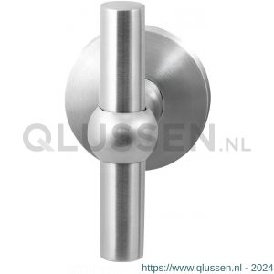 GPF Bouwbeslag RVS 3045.09-05 GPF3045.05 Hipi kruisknop op rond rozet 50x6 mm vast met knopvastzetter RVS geborsteld GPF3045090400-05