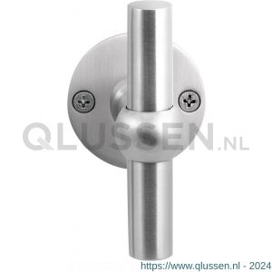 GPF Bouwbeslag RVS 3045.09-06L/R GPF3045.06L/R Hipi kruiskruk gatdeel op rond rozet RVS 50x2 mm links-rechtswijzend RVS geborsteld GPF3045090200-06