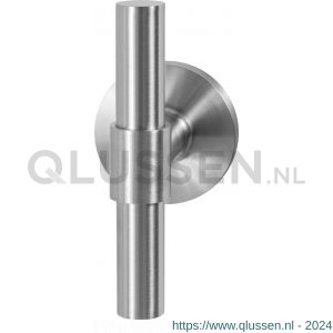 GPF Bouwbeslag RVS 3046.09-00 GPF3046.00 Hipi Deux kruiskruk op rond rozet RVS 50x8 mm RVS geborsteld GPF3046090100-00