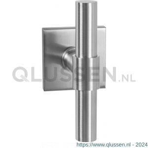 GPF Bouwbeslag RVS 3046.09-02L GPF3046.02L Hipi Deux kruiskruk gatdeel op vierkant rozet RVS 50x50x8 mm linkswijzend RVS geborsteld GPF3046090200-02