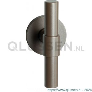 GPF Bouwbeslag Anastasius 3046.A3-05 L Hipi Deux kruiskruk gatdeel 103 mm op rond rozet linkswijzend Mocca blend GPF3046A30200-05