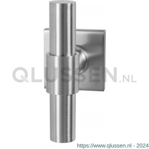 GPF Bouwbeslag RVS 3047.09-02 GPF3047.02 Hipi Deux+ kruiskruk op vierkant rozet RVS 50x50x8 mm RVS geborsteld GPF3047090100-02