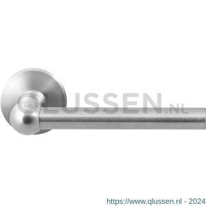 GPF Bouwbeslag RVS 3050.09-00 GPF3050.00 Hipi deurkruk op rond rozet 50x8 mm RVS geborsteld GPF3050090100-00