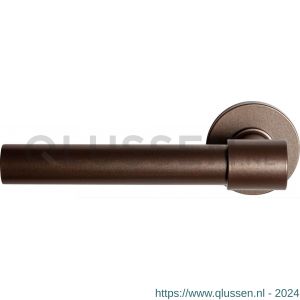 GPF Bouwbeslag Anastasius 3052.A2-00 L/R Hipi Deux+ deurkruk gatdeel 141,5 mm op ronde rozet 50x8 mm links-rechtswijzend Bronze blend GPF3052A20200-00