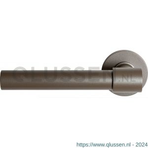 GPF Bouwbeslag Anastasius 3052.A3-00 L/R Hipi Deux+ deurkruk gatdeel 141,5 mm op ronde rozet 50x8 mm links-rechtswijzend Mocca blend GPF3052A30200-00