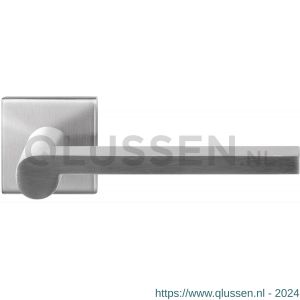 GPF Bouwbeslag RVS 3105.09-02R GPF3105.02R Tinga deurkruk gatdeel op vierkant rozet 50x50x8 mm rechtswijzend RVS geborsteld GPF3105090300-02