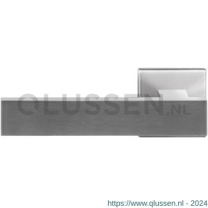 GPF Bouwbeslag RVS 3115.09-02L Hinu deurkruk gatdeel op vierkante rozet 50x50x8 mm linkswijzend RVS mat geborsteld GPF3115090200-02