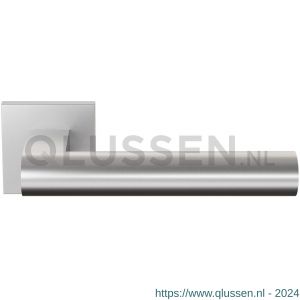 GPF Bouwbeslag RVS 3145.09-02 GPF3145.02 Umu deurkruk op vierkant rozet RVS 50x50x8 mm RVS geborsteld GPF3145090100-02