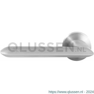 GPF Bouwbeslag RVS 3150.09-00L GPF3150.00L Wini deurkruk gatdeel op rond rozet RVS 50x8 mm linkswijzend RVS geborsteld GPF3150090200-00