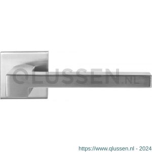 GPF Bouwbeslag RVS 3160.09-02 Raa deurkruk op vierkante rozet 50x50x8 mm RVS mat geborsteld GPF3160090100-02