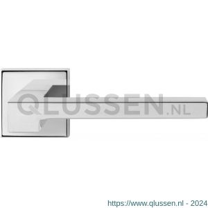 GPF Bouwbeslag RVS 3162.49-02 GPF3162.02 Raa deurkruk op vierkant rozet 50x50x8 mm RVS gepolijst GPF3162490100-02