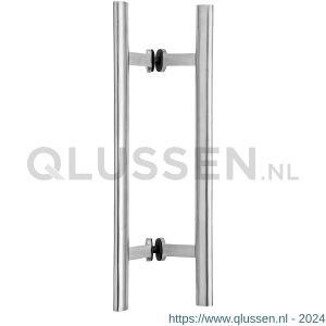 GPF Bouwbeslag RVS 9795.09 deurgreep GPF40 ovaal 31x20x500/320 mm RVS geborsteld met bevestiging GPF979509740