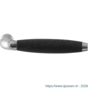 GPF Bouwbeslag RVS 4201 XL Ika XL deurkruk gebogen met trapezium eindknop RVS gepolijst-ebben GPF420141100