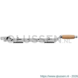 GPF Bouwbeslag RVS 4635.49 Ika raamuitzetter met ronde eindknop 320 mm RVS gepolijst-beuken GPF463549310