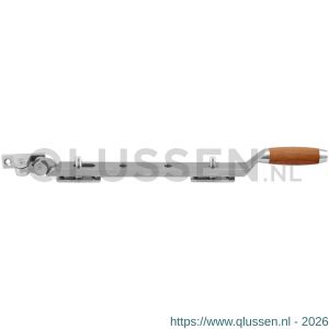 GPF Bouwbeslag RVS 4660.09 Ika raamuitzetter met trapezium eindknop 310 mm RVS geborsteld-kersen GPF466009310